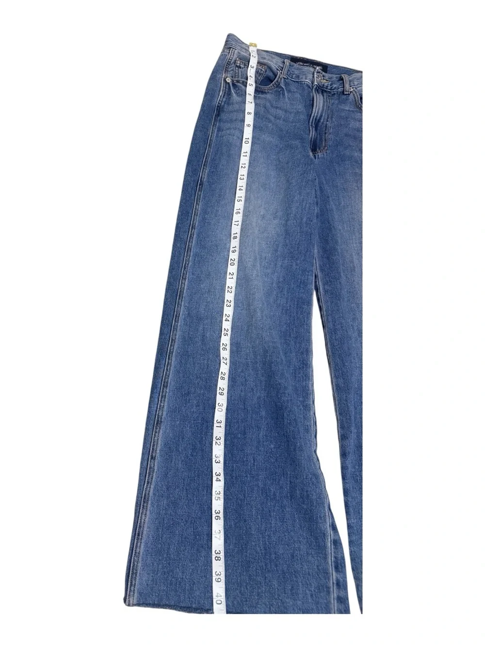 Veronica Beard Mid-Rise Wide Leg Blue Jeans - Picture 4 of 8